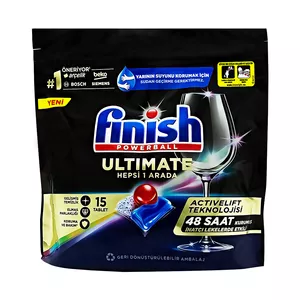 قرص ماشین ظرفشویی 15 عددی فینیش finish مدل کوانتوم اولتمیت Quantum Ultimate