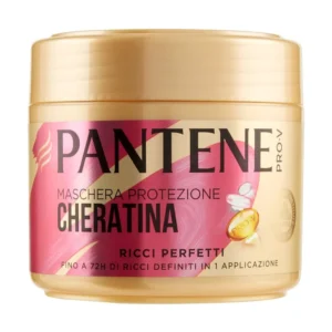 ماسک مو کاسه ای پانتن کراتین Pantene تغذیه کننده موهای رنگ شده (صورتی) حجم ۳۰۰ میلی لیتر