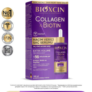 سرم موی بنفش حجم دهنده کلاژن و بیوتین بیوکسین bioxcin