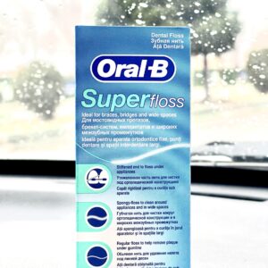 نخ دندان ارتودنسی اورال بی سوپرفلس ۵۰ متری oral-b
