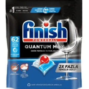 قرص ماشین ظرفشویی 62 عددی فینیش finish مدل کوانتوم اولتمیت Quantum Ultimate